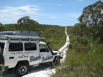 Beach trekkers North Stradbroke Island - SA Accommodation
