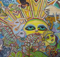 The Painting of Life by Mirka Mora - SA Accommodation