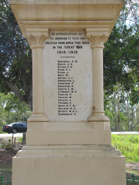 Apple Tree Creek War Memorial - SA Accommodation 1