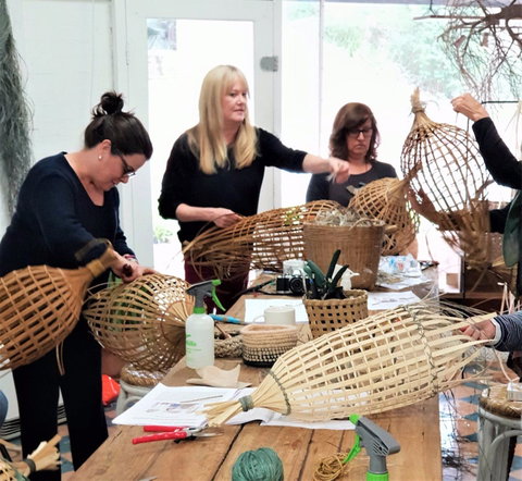 Fish Trap Lampshade Weaving - SA Accommodation 0