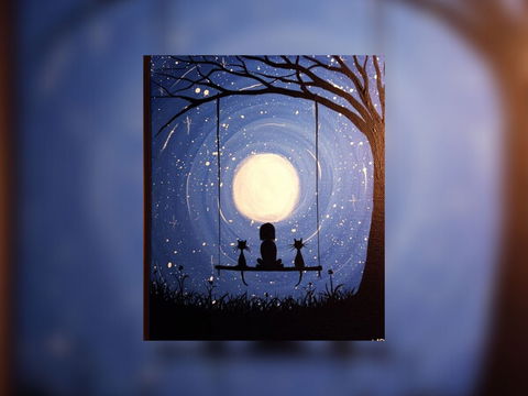 Grab A Glass Of Wine And Learn To Paint 'Moonrise'! - SA Accommodation 0