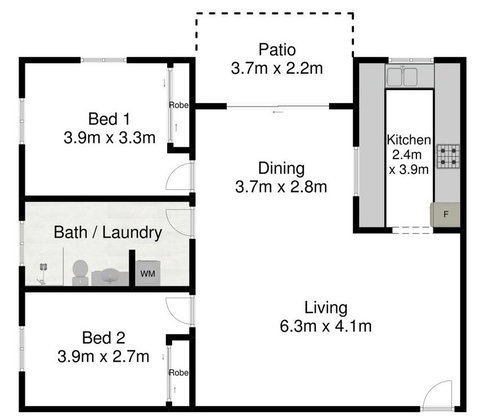 Spacious 2 Bedroom Beach Side Apartment - Close To Shopping Centre With Coles, Health Food Shop, Sushi, Pizza, Cafes, Hairdresse - SA Accommodation 2